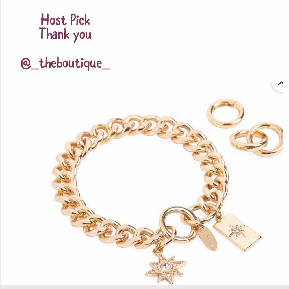 New Ettika Starry Charms bracelet with dust bag